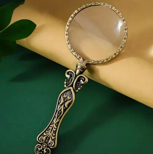 Gold Vintage Ornate Magnifying Glass