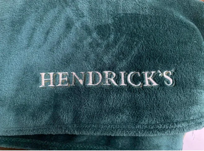 Hendrick's Embroidered Blankets