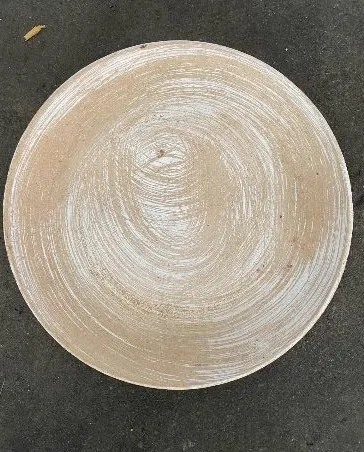 Bamboo Plate with Brush Strokes