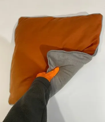 Orange/Grey Reversible Cushions