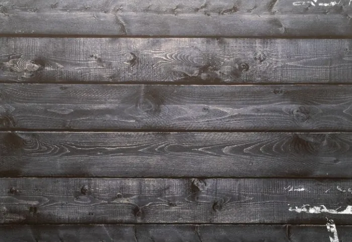 Weathered Black Wood Slats Background