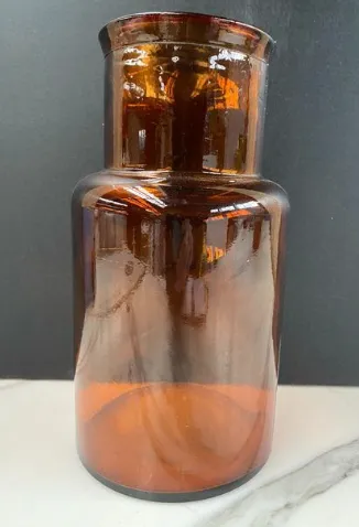 Brown Glass Vase