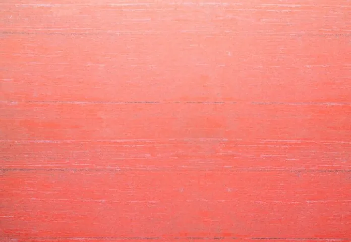 Weathered Red Painted Wood Slats Background