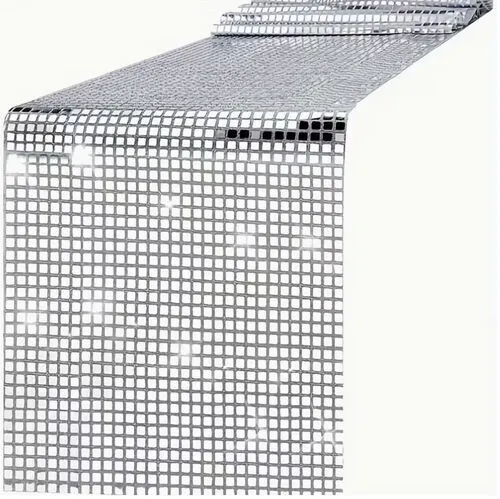 Mirrored Silver Sequin Party Cover