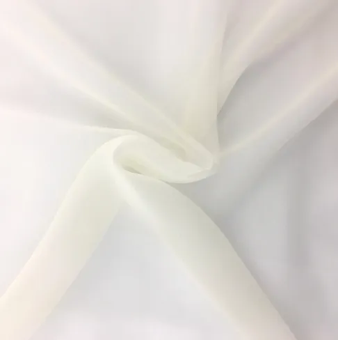 Roll of White Chiffon