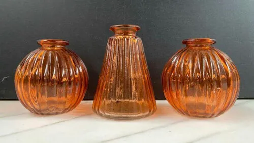 Orange Glass Bud Vase