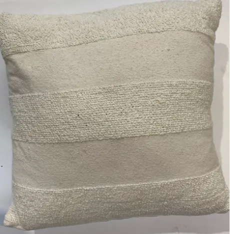 White Striped Cushions