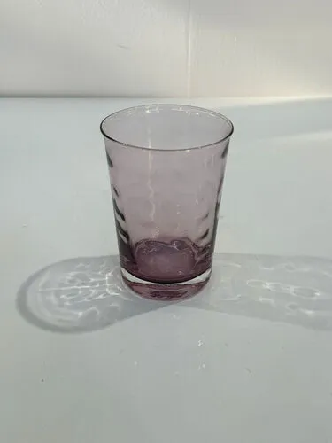 Purple tinged Dimpled effect Large tumbler (15cm)