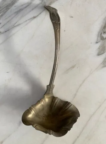 Silver Ornate Punch Ladle