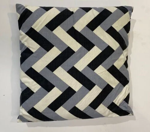 Blue Zigzag Print Cushions