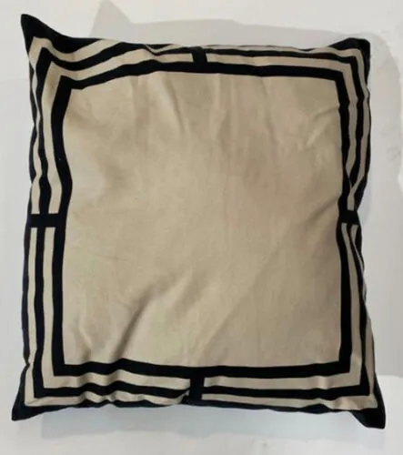 Black/Cream Square Print Cushions