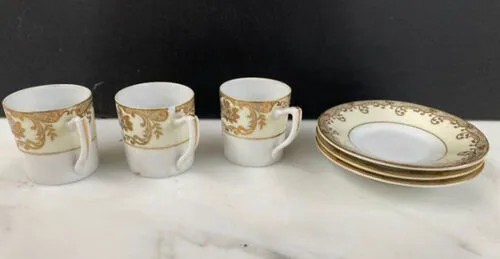 Vintage Gold Teacup and Saucer
