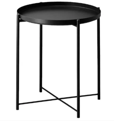 Black Metal Tray Table.