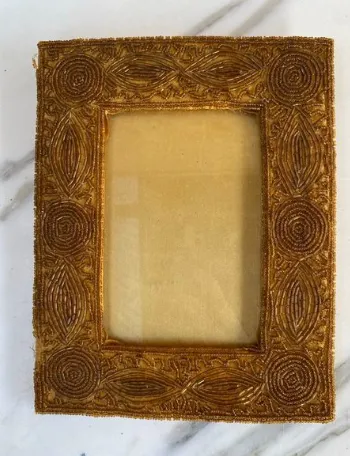 Gold Beaded Frame (6 x 4)