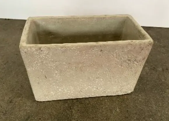 Small Concrete Rectangular Pot