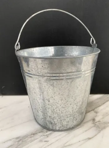 Silver Metal Bucket