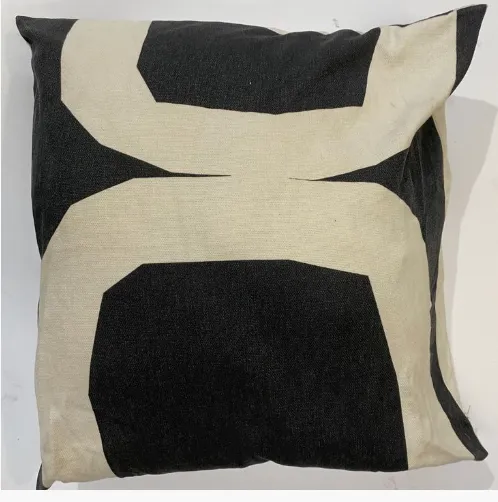Black/Cream Semi-Circle Print Cushions