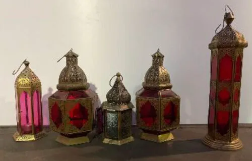 Various Gold Bohemian Lanterns