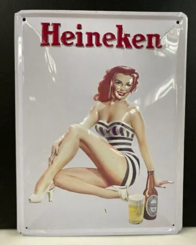 Vintage Sign Heineken Woman