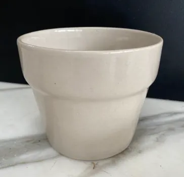 Small Cream Plant Pot