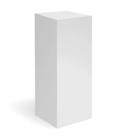 White Wooden Plinths 40 x 40 x 100