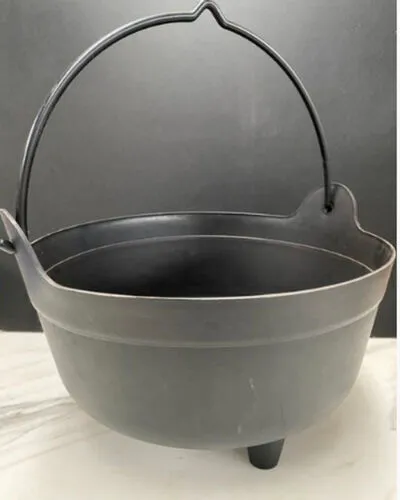 Black Plastic Cauldron