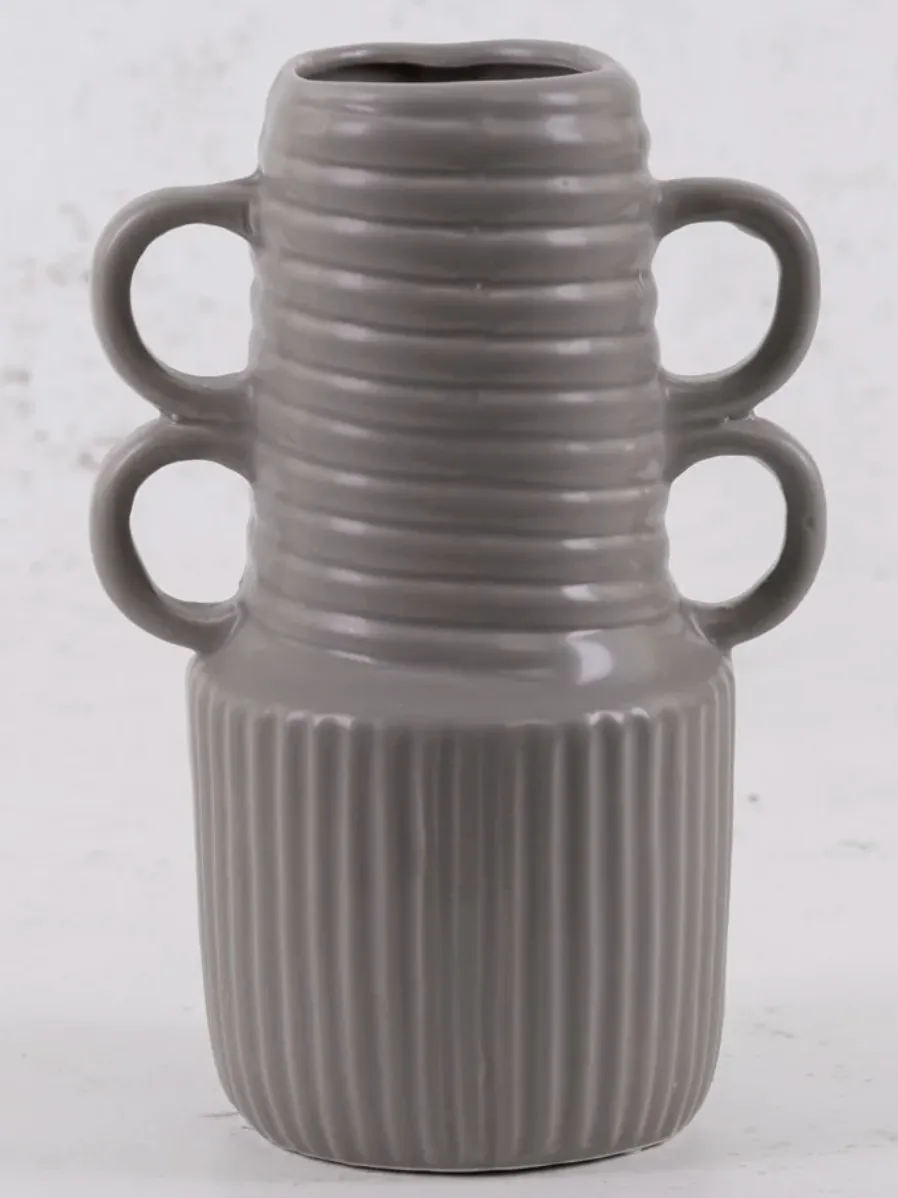 Vase, Ceramic, Matt Grey
