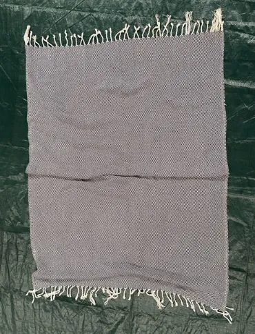 Blue/White Chevron Blanket