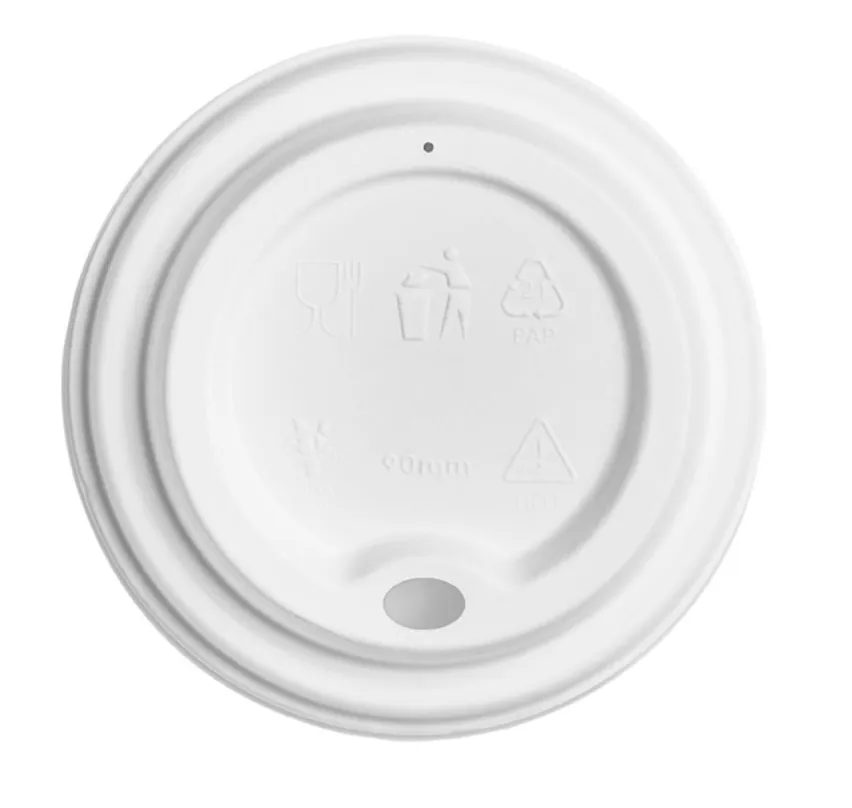100 x 8oz Hot drink Lids (Compostable)