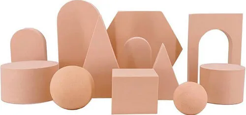 Hard Foam Photography Props Beige (12pcs)