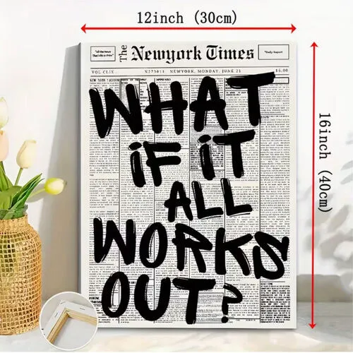 Newspaper Print Wall Art