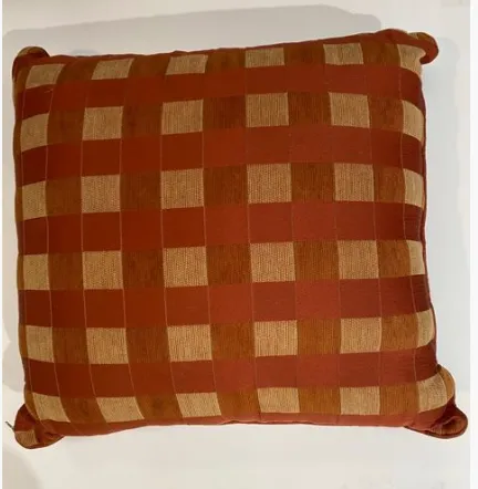 Orange Tartan Cushions