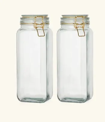 Jar with Gold Clip Top 2.1l