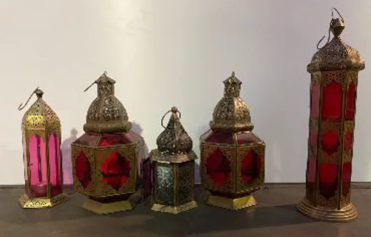 Various Gold Bohemian Lanterns