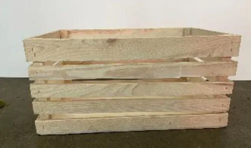 Large Light Wooden Crate