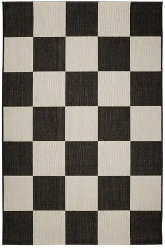Checker Black Rug