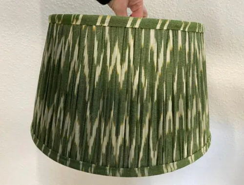 Green Patterned Lampshade