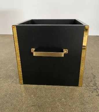 Gold Rimmed Wooden Drawer