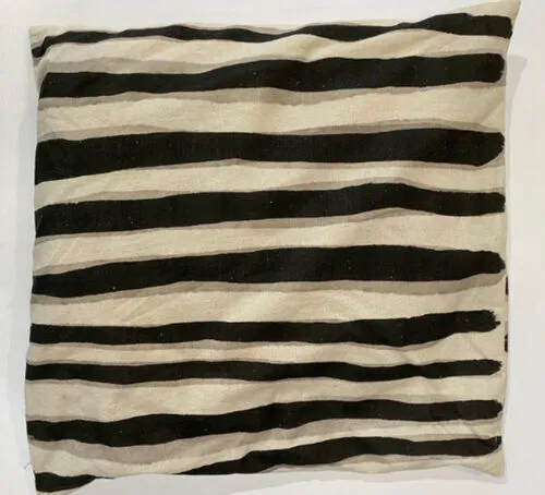 Black/Cream Stripe Print Cushions
