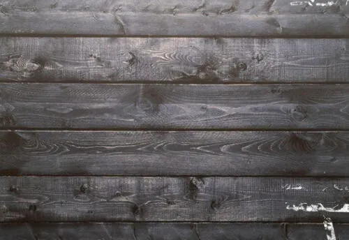 Weathered Black Wood Slats Background