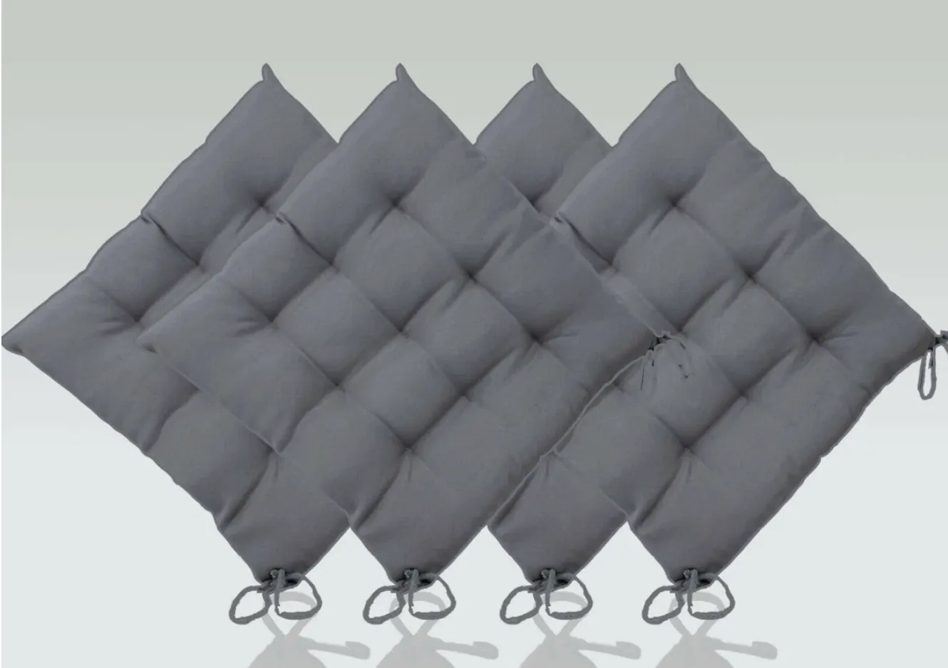 Silver Garden Seat cover (set of 4)
