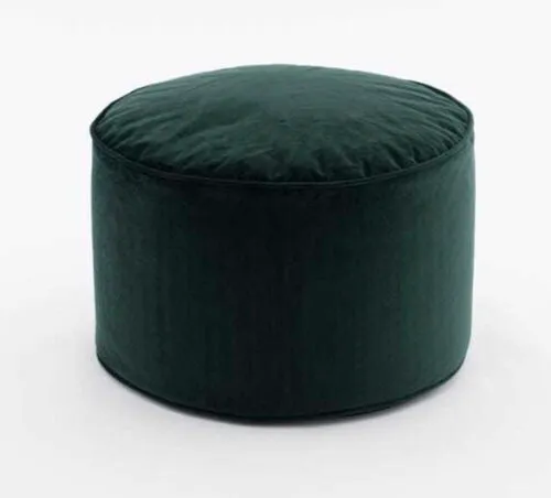 Emerald Green Velvet Pouffe