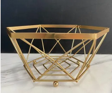 Gold Fruit Basket