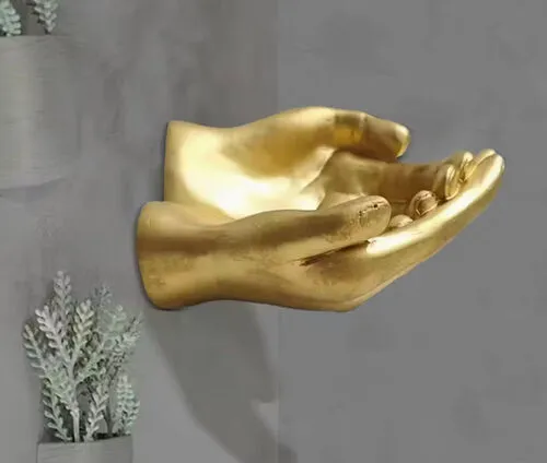 Golden Hand Wall Decoration