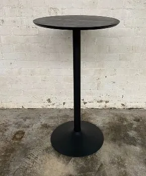 Black Top Bar Table