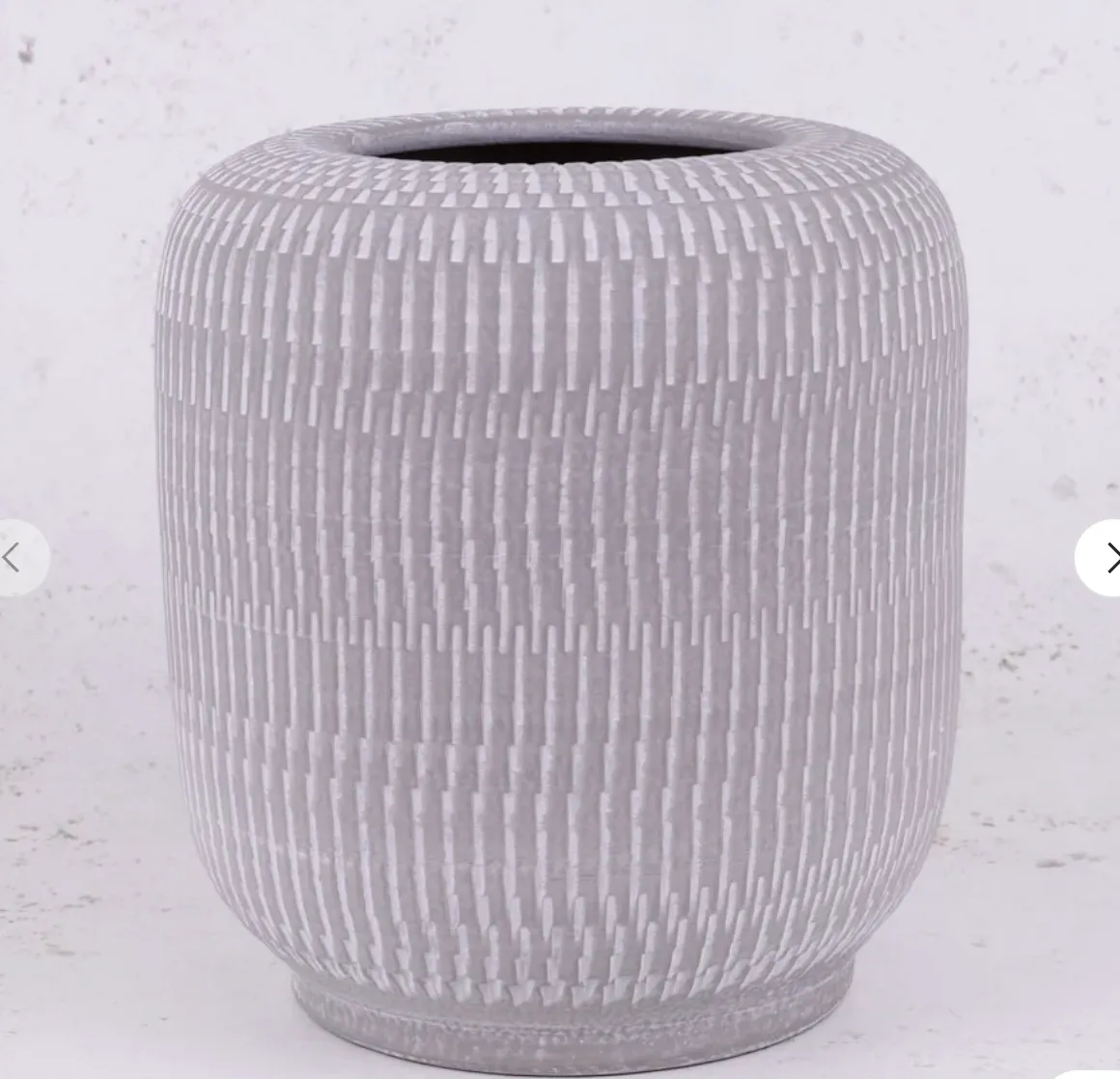 Vase, White Terracotta, 29cm