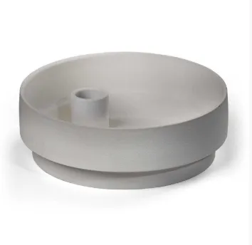 Aery Grey Clay Candle Holder