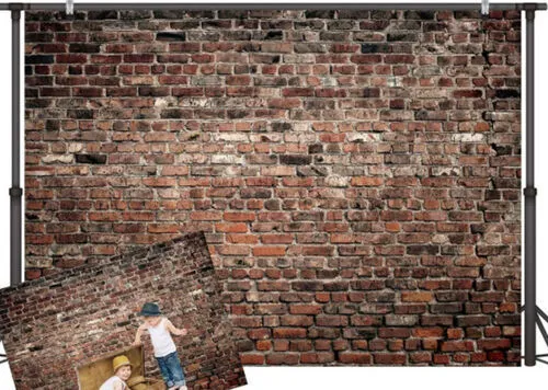 Brown Brick Wall Backdrop (7x5ft)