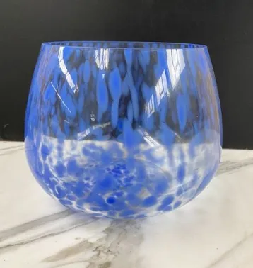 Blue Speckled Vase