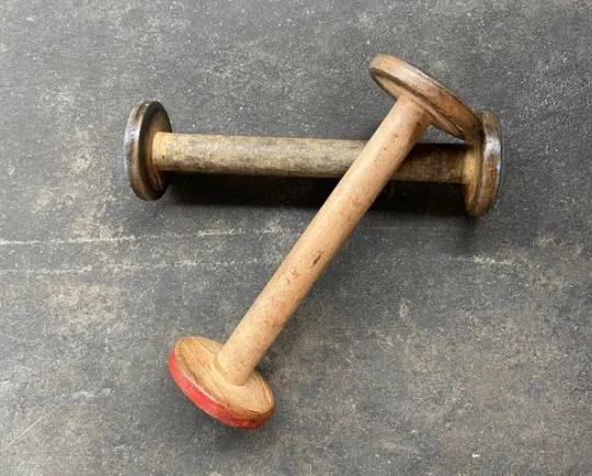 Vintage Wooden Bobbins
